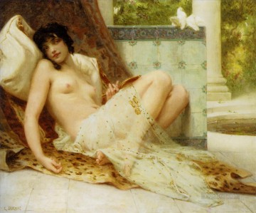 Guillaume Seignac Painting - Desnudo en el sofá desnudo Guillaume Seignac